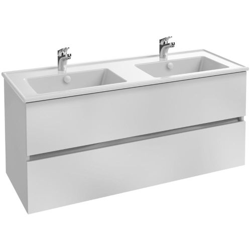 MEUBLE TOLBIAC 120 - 2 TIROIRS BLANC