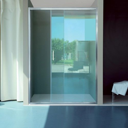 PORTE COULISSANTE SINTESI 117/121 CM CHROME