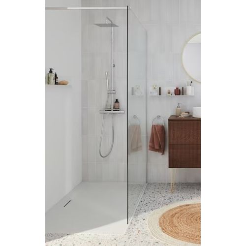 PAROI CONTRA 110 CM VERRE 8MM CHROME