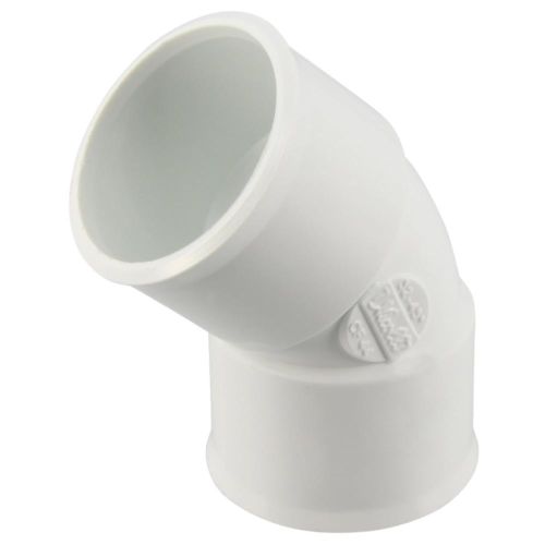 COUDE PVC 45° 40 FF BLANC