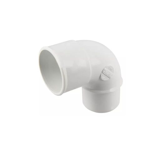 COUDE PVC EVAC 90° 40 MF BLANC